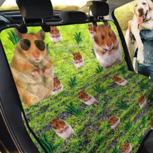 Cute Syrian Hamster Car Back Seat Cover Dog Car Seat Covers - df6d836cd1d6