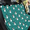 Cute Teal Snowman Pattern Car Back Seat Cover Dog Car Seat Covers - b18d37574d4f