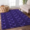 Cute Vilolet Dachshund Dogs Rug Sport Decor Gift Floor Decor Living Room Carpet Rug Area Rug - afbaf0d29374