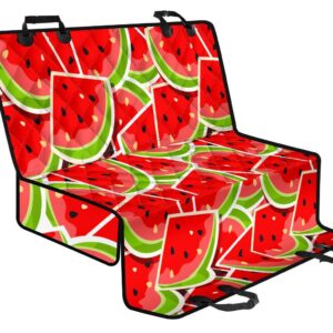 Cute Watermelon Slices Pattern Print Pet Car Back Seat Cover - e0cd8f4ce8b9
