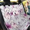 Cute Westie On Pink Car Back Seat Cover Dog Car Seat Covers - f63216d73aa7