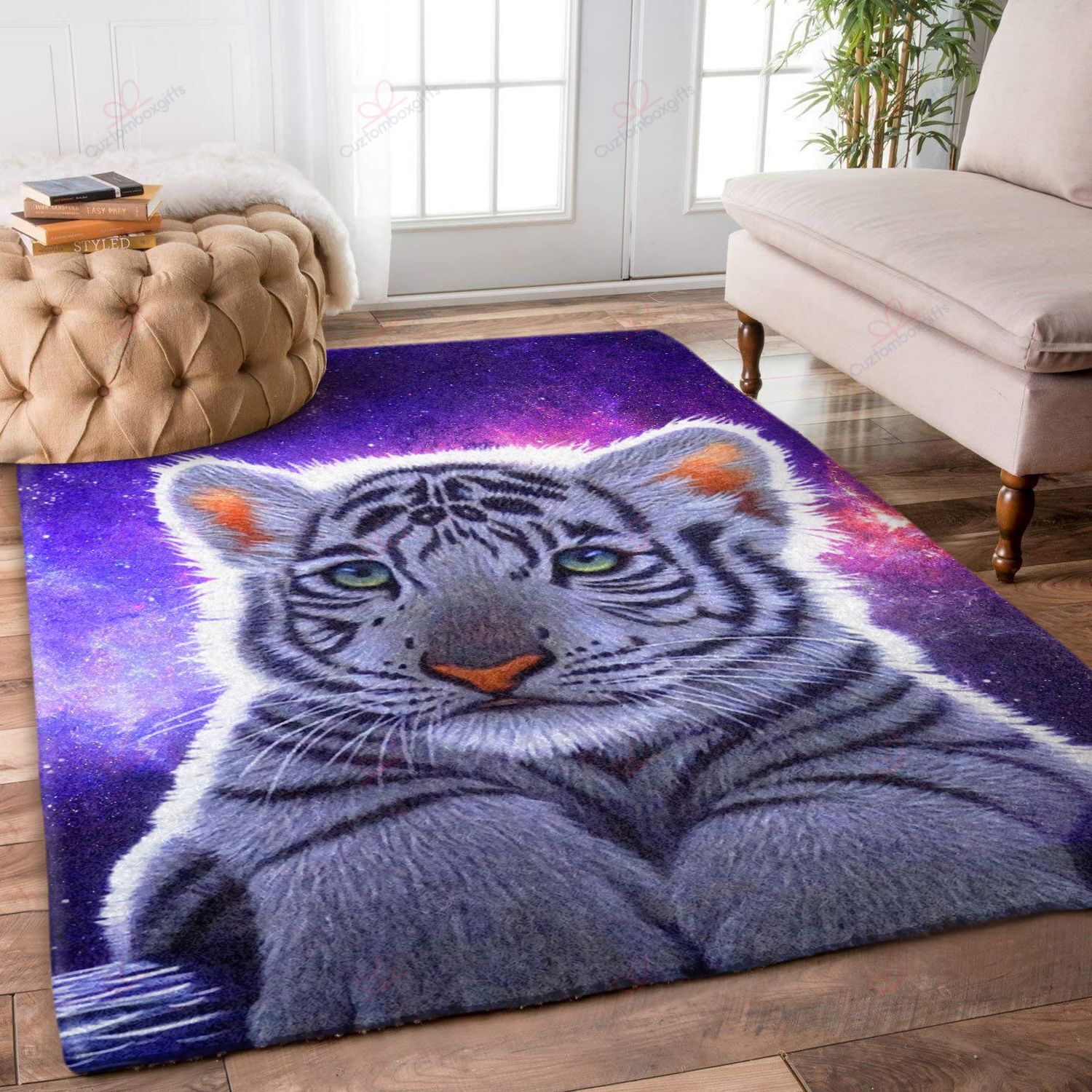 Cute White Tiger Galaxy Rug Sport Decor Gift Floor Decor Living Room Carpet Rug Area Rug - 74a2bfe3767d Cute White Tiger Galaxy Rug Sport Decor Gift Floor Decor Living Room Carpet Rug Area Rug - 74a2bfe3767d