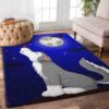 Cute Wolf Cartoon Rug Sport Decor Gift Floor Decor Living Room Carpet Rug Area Rug - c8dddba8c7a9