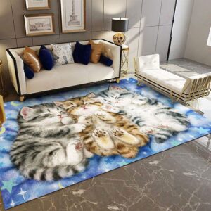 Cutie Cats Rug Sport Decor Gift Floor Decor Living Room Carpet Rug Area Rug - 701b2ba8021b