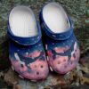 Cutie Couple On Whale Crocs Clog Shoes – Love The Ocean Shoes Crocbland Clog Birthday Gifts For Couples Friends