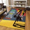 Cycling Dont Stop Rug Sport Decor Gift Floor Decor Living Room Carpet Rug Area Rug - 10a7f11592b0