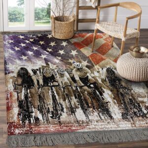 Cycling Flag 3 Rug Sport Decor Gift Floor Decor Living Room Carpet Rug Area Rug - 94c99616f741
