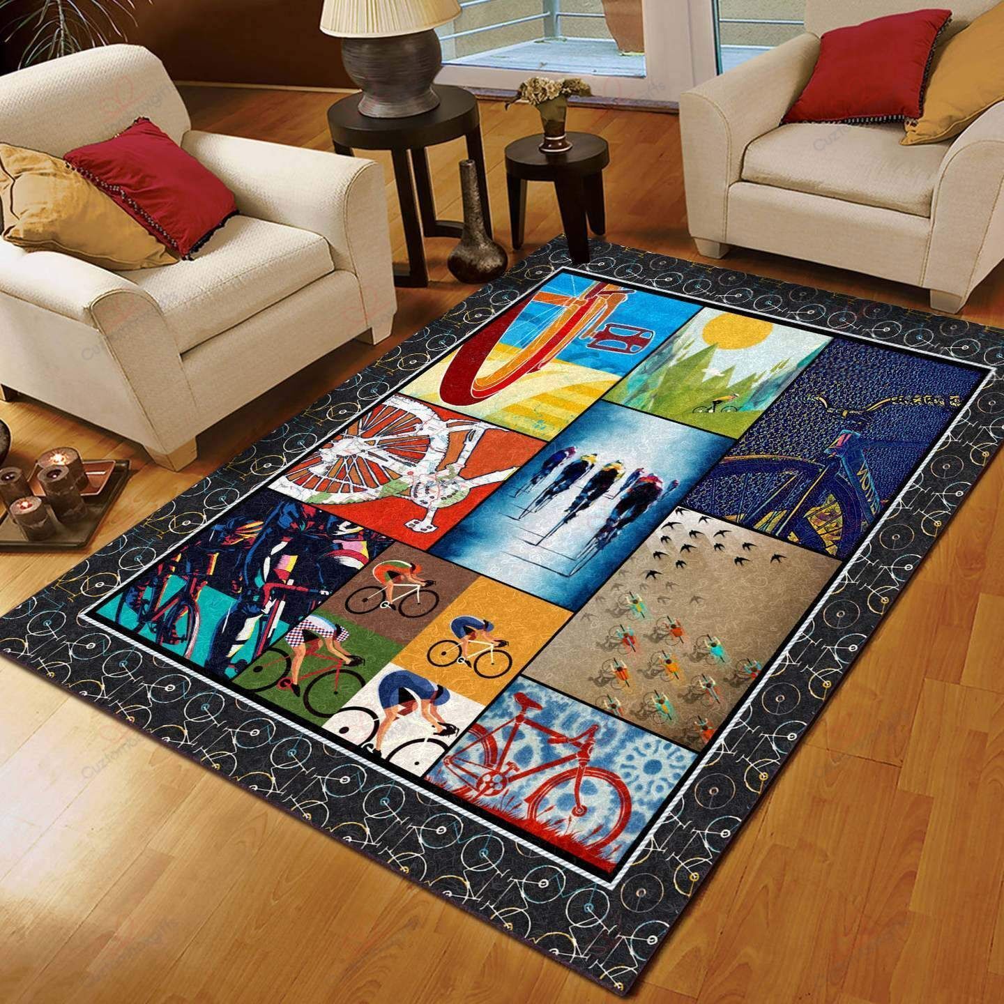 Cycling Painting 1 Rug Sport Decor Gift Floor Decor Living Room Carpet Rug Area Rug - ddbc8b4ef75b Cycling Painting 1 Rug Sport Decor Gift Floor Decor Living Room Carpet Rug Area Rug - ddbc8b4ef75b