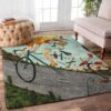 Cycling Painting 3 Rug Sport Decor Gift Floor Decor Living Room Carpet Rug Area Rug - 10597ca44798