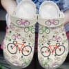 Cycling Personalized Clog Custom Crocs Comfortablefashion Style Comfortable For Women Men Kid Print 3D Bicycle Pattern Vq