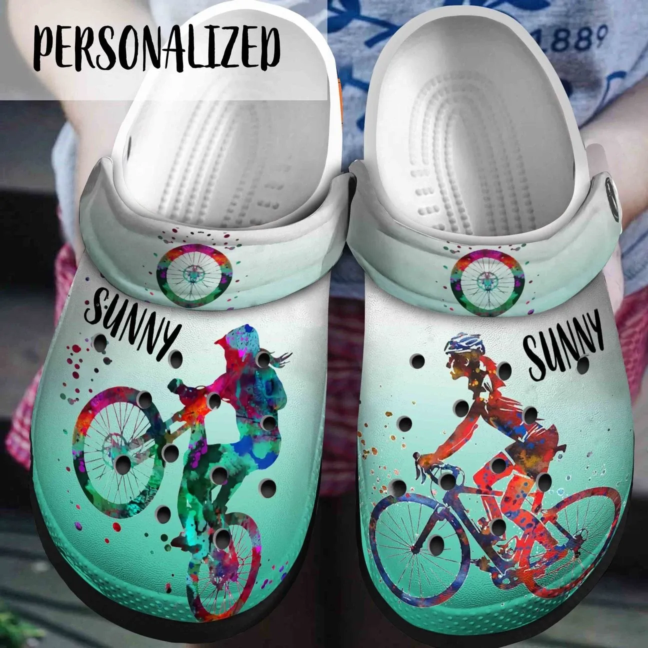 Cycling Personalized Clog Custom Crocs Comfortablefashion Style Comfortable For Women Men Kid Print 3D Cycling Girl Cycling Personalized Clog Custom Crocs Comfortablefashion Style Comfortable For Women Men Kid Print 3D Cycling Girl