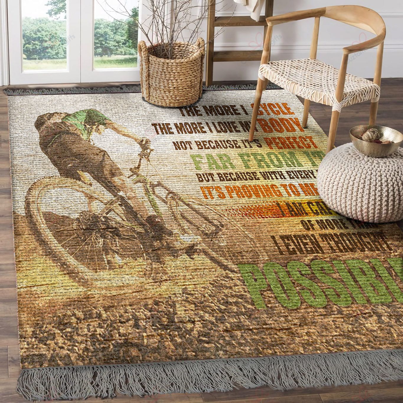 Cycling The More I Ride The More I Love My Body Rug Sport Decor Gift Floor Decor Living Room Carpet Rug Area Rug - 9a7a06f8272f Cycling The More I Ride The More I Love My Body Rug Sport Decor Gift Floor Decor Living Room Carpet Rug Area Rug - 9a7a06f8272f