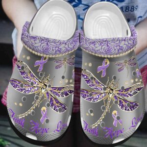Cystic Fibrosis Personalized Clog Custom Crocs Comfortablefashion Style Comfortable For Women Men Kid Print 3D Faith Hope Love