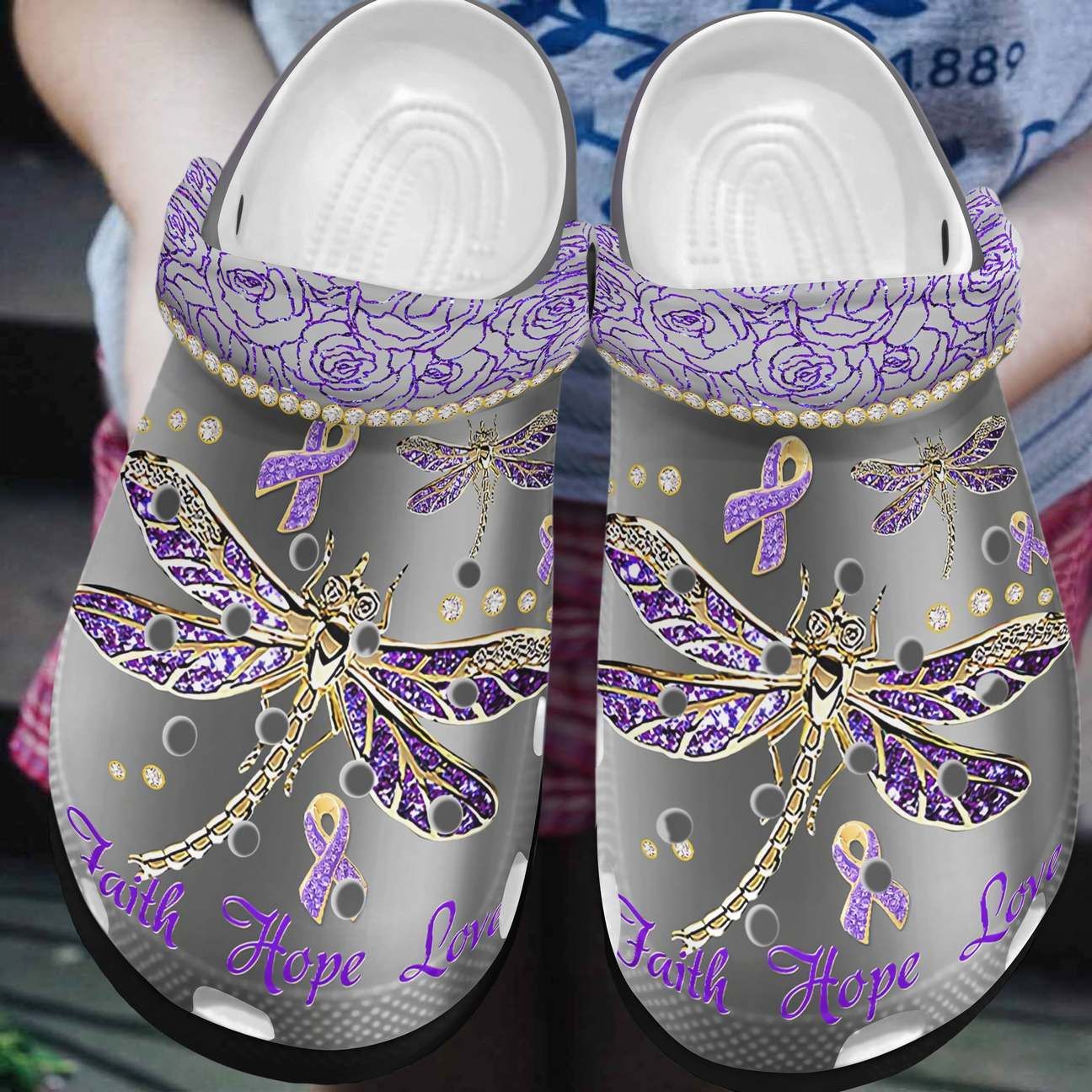 Cystic Fibrosis Personalized Clog Custom Crocs Comfortablefashion Style Comfortable For Women Men Kid Print 3D Faith Hope Love Cystic Fibrosis Personalized Clog Custom Crocs Comfortablefashion Style Comfortable For Women Men Kid Print 3D Faith Hope Love