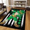 Dabbing Leprechaun Irish American Flag Rug Sport Decor Gift Floor Decor Living Room Carpet Rug Area Rug - c24f87374daf