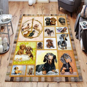 Dachshund 3 Rug Sport Decor Gift Floor Decor Living Room Carpet Rug Area Rug - bef9ccecb9fe