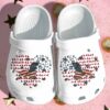 Dachshund America Flag Heart Shoes Crocs Clog – 4Th Of July Usa Flag Dachshund Dog Shoes For Men Women Gifts