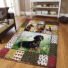Dachshund And Hummingbird Rug Sport Decor Gift Floor Decor Living Room Carpet Rug Area Rug - 1b217ddd0c18