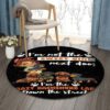 Dachshund And Lady Round Carpet Floor Rug Living Room Bedroom Decor Round Area Rug Carpet
