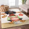 Dachshund Chef Rug Sport Decor Gift Floor Decor Living Room Carpet Rug Area Rug - b4cdee070a28