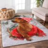 Dachshund Christmas Rug Sport Decor Gift Floor Decor Living Room Carpet Rug Area Rug - 938ba2822d94