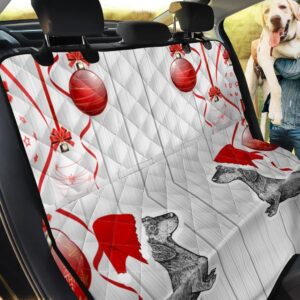 Dachshund Christmas Theme Car Back Seat Cover Dog Car Seat Covers - fb74f695d95c