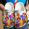 Dachshund Colorful Sku 696 Crocs Crocband Clog Comfortable For Mens Womens Classic Clog Water Shoes