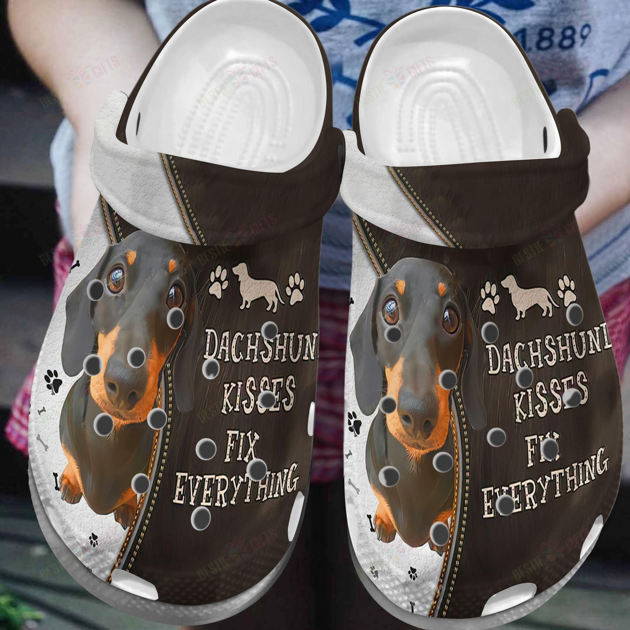 Dachshund Crocs Clog Classic Clog Dachshund Kisses Fix Everything Shoes Dachshund Crocs Clog Classic Clog Dachshund Kisses Fix Everything Shoes
