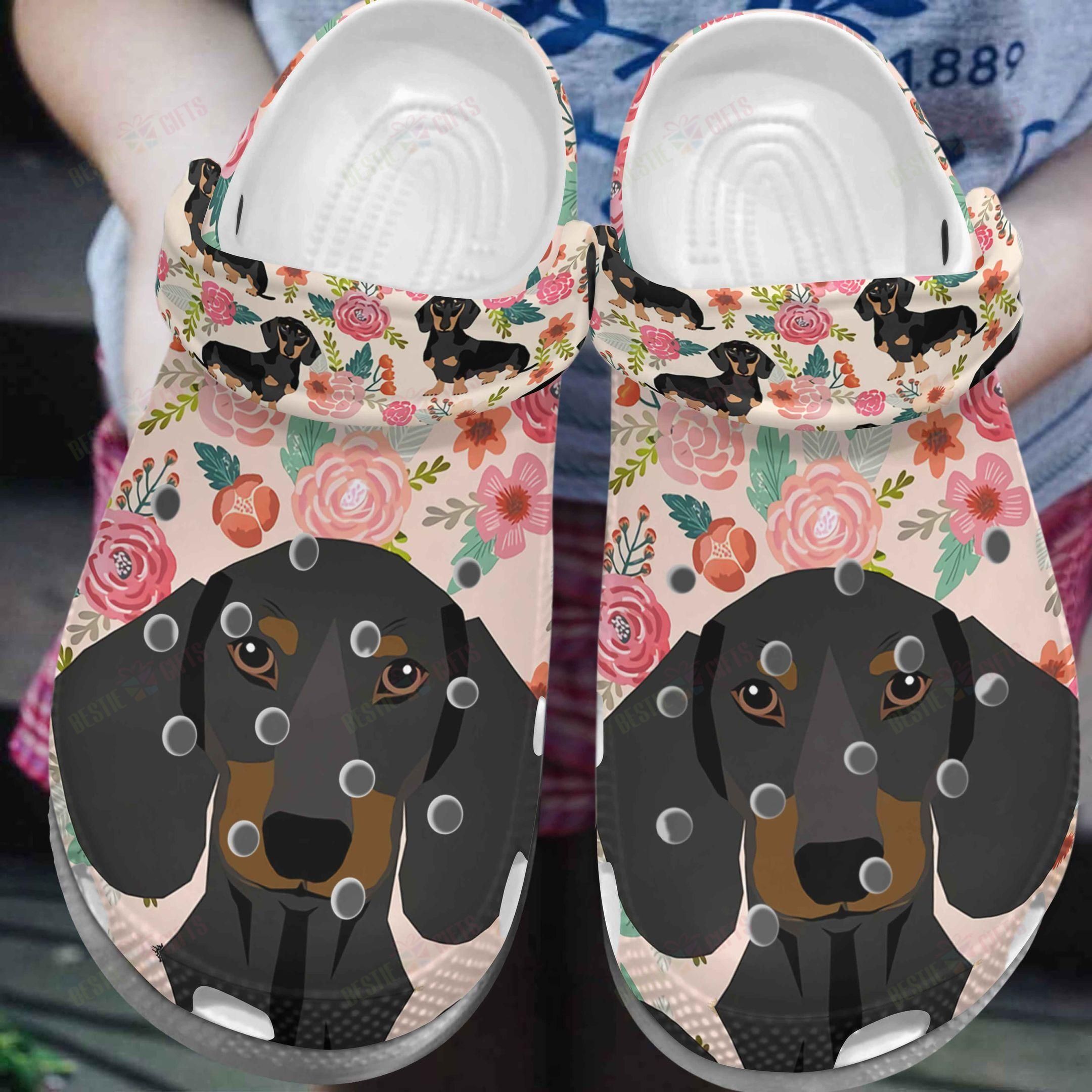 Dachshund Crocs Clog Classic Clog Dachshund Portrait Shoes Dachshund Crocs Clog Classic Clog Dachshund Portrait Shoes