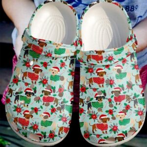 Dachshund Cute Christmas Dachshunds Sku 698 Crocs Clog Clog Shoes