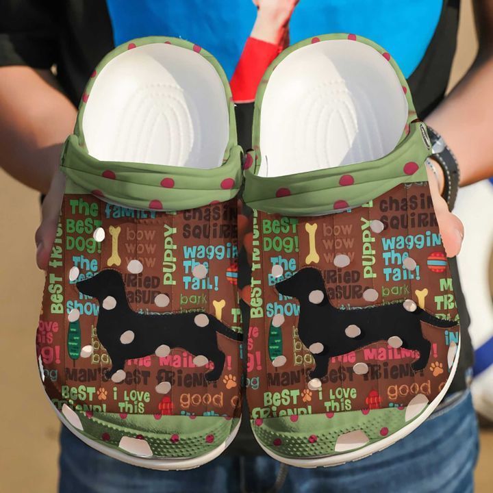 Dachshund Cute V2 Sku 699 Crocs Clog Clog Shoes Dachshund Cute V2 Sku 699 Crocs Clog Clog Shoes