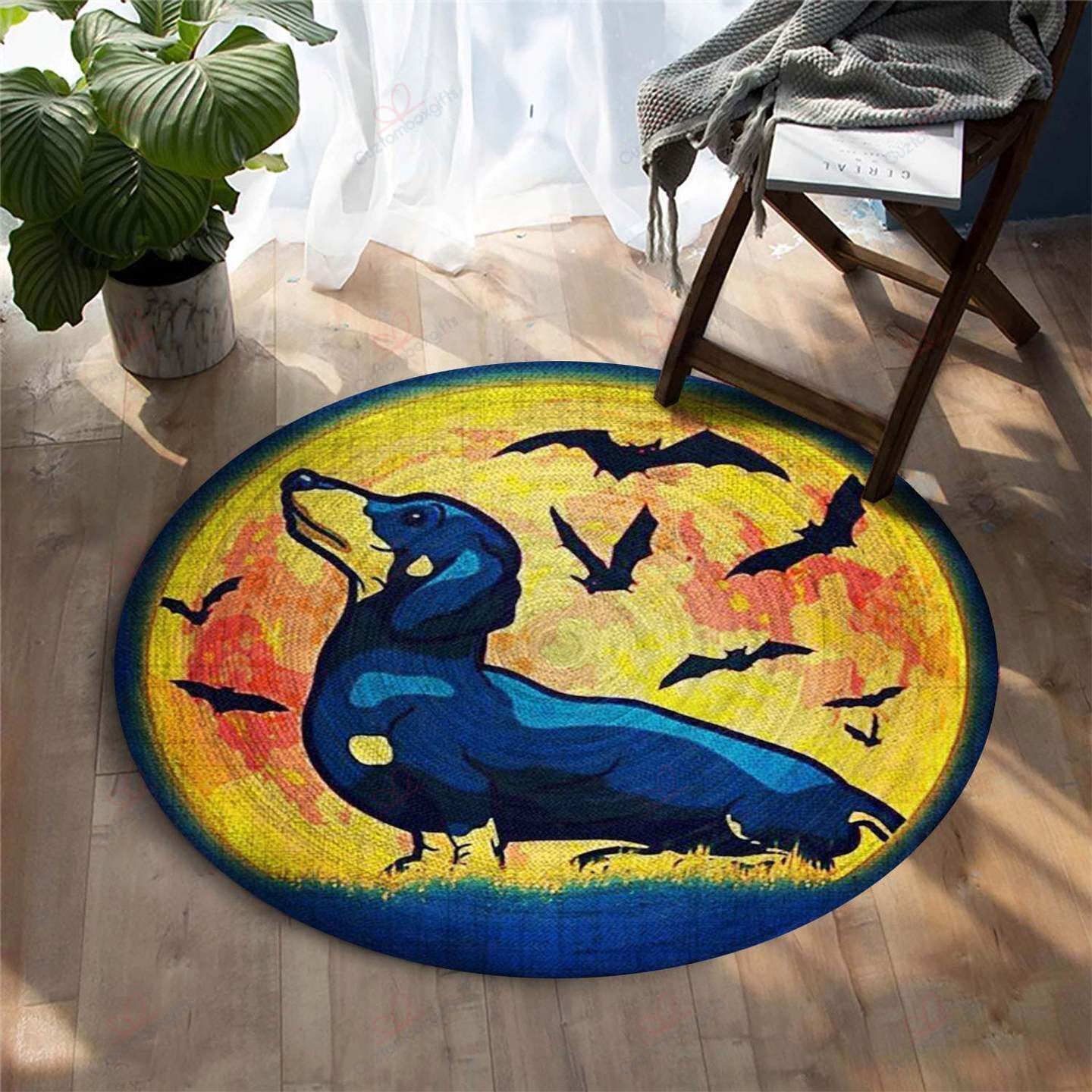 Dachshund Dog Round Carpet Floor Rug Living Room Bedroom Decor Round Area Rug Carpet Dachshund Dog Round Carpet Floor Rug Living Room Bedroom Decor Round Area Rug Carpet