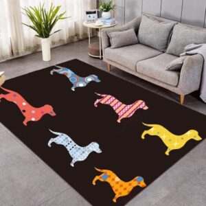 Dachshund Dog Living Room Rug Sport Decor Gift Floor Decor Living Room Carpet Rug Area Rug - dad6f3469c84
