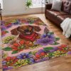 Dachshund Dog Lovely Rug Sport Decor Gift Floor Decor Living Room Carpet Rug Area Rug - 228c73832918