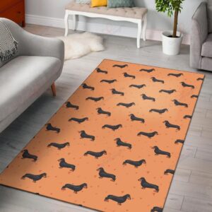 Dachshund Draw Pattern Rug Sport Decor Gift Floor Decor Living Room Carpet Rug Area Rug - 600c798f2627