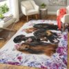 Dachshund Family Rug Sport Decor Gift Floor Decor Living Room Carpet Rug Area Rug - e58c17c0c3eb