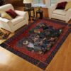 Dachshund Family Rug Sport Decor Gift Floor Decor Living Room Carpet Rug Area Rug - 736a348294a5