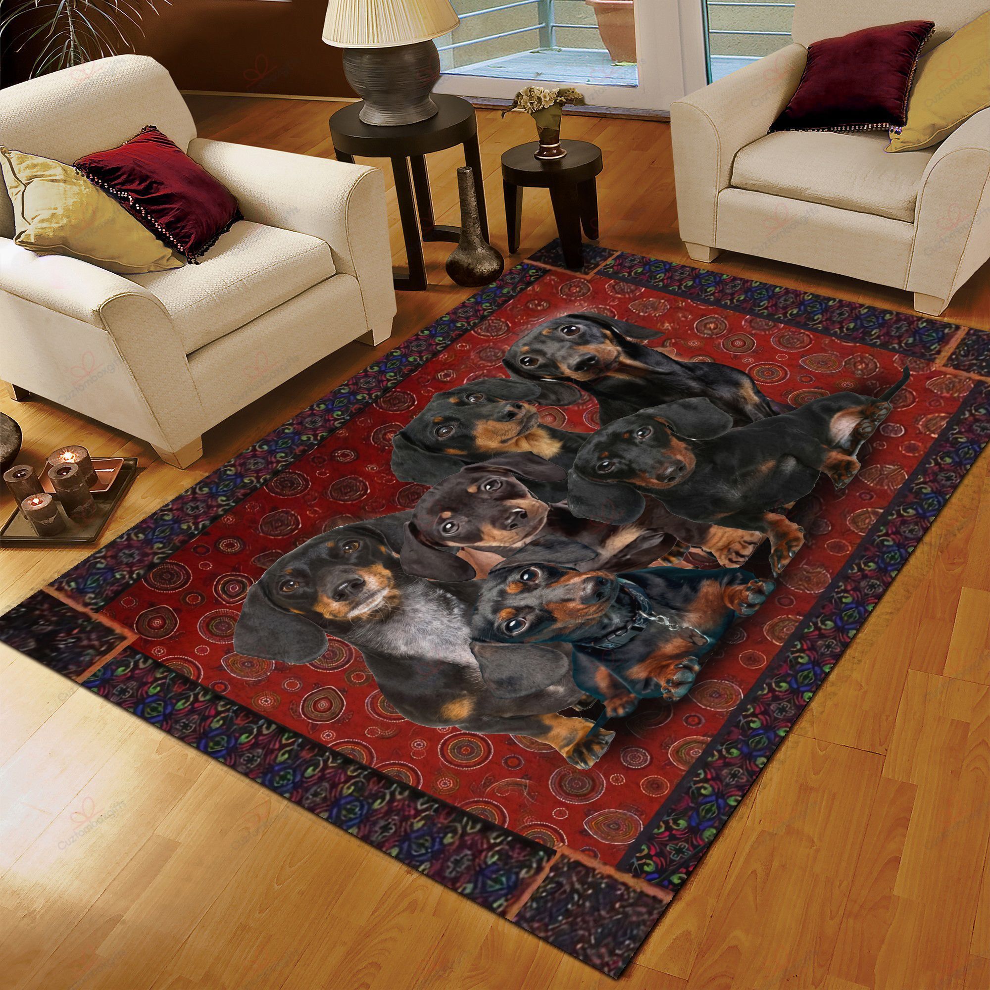 Dachshund Family Rug Sport Decor Gift Floor Decor Living Room Carpet Rug Area Rug - 736a348294a5 Dachshund Family Rug Sport Decor Gift Floor Decor Living Room Carpet Rug Area Rug - 736a348294a5