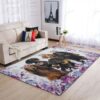 Dachshund Floral Rug Sport Decor Gift Floor Decor Living Room Carpet Rug Area Rug - 9c3d05056a12