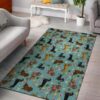 Dachshund Flower Rug Sport Decor Gift Floor Decor Living Room Carpet Rug Area Rug - a941d95fd32c