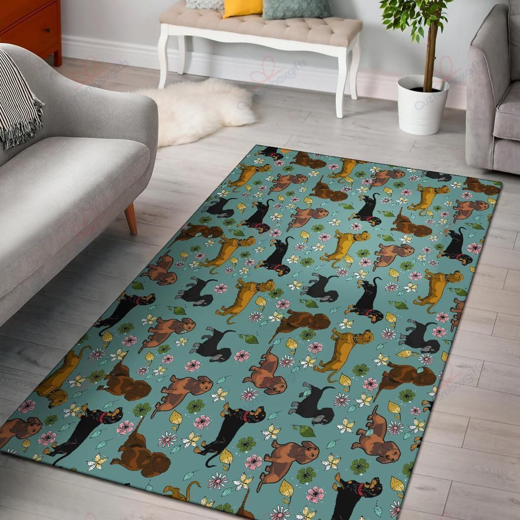 Dachshund Flower Rug Sport Decor Gift Floor Decor Living Room Carpet Rug Area Rug - da81b963cbc9 Dachshund Flower Rug Sport Decor Gift Floor Decor Living Room Carpet Rug Area Rug - da81b963cbc9