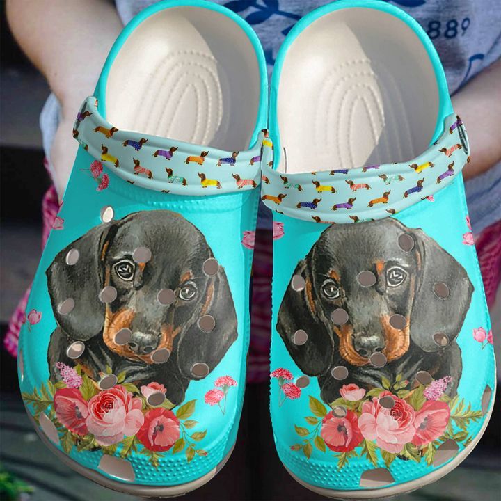 Dachshund Flower Sku 703 Crocs Crocband Clog Comfortable For Mens Womens Classic Clog Water Shoes Dachshund Flower Sku 703 Crocs Crocband Clog Comfortable For Mens Womens Classic Clog Water Shoes