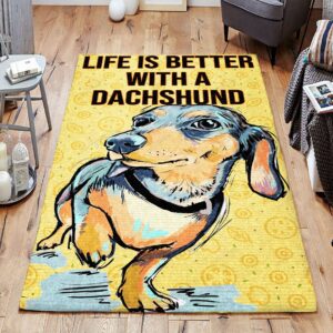 Dachshund Rug Sport Decor Gift Floor Decor Living Room Carpet Rug Area Rug - d75e69c328d7