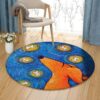 Dachshund Round Carpet Floor Rug Living Room Bedroom Decor Round Area Rug Carpet