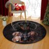 Dachshund Round Carpet Floor Rug Living Room Bedroom Decor Round Area Rug Carpet