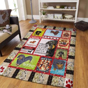 Dachshund Rug Sport Decor Gift Floor Decor Living Room Carpet Rug Area Rug - 98cbd0828fa9