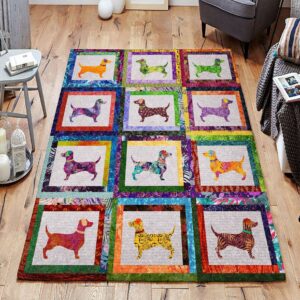 Dachshund Rug Sport Decor Gift Floor Decor Living Room Carpet Rug Area Rug - 8b1a65183fbc