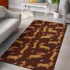Dachshund Happy Rug Sport Decor Gift Floor Decor Living Room Carpet Rug Area Rug - 3d625955056f