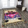 Dachshund Hippie Rug Sport Decor Gift Floor Decor Living Room Carpet Rug Area Rug - b4d86f9765cc