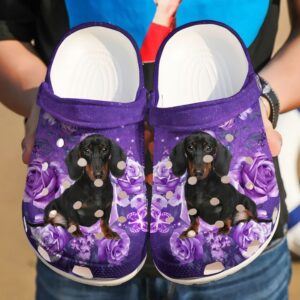 Dachshund Just A Girl Who Loves Sku 707 Crocs Crocband Clog Comfortable For Mens Womens Classic Clog Water Shoes
